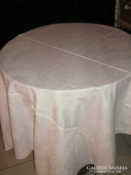 Beautiful antique baroque patterned damask tablecloth