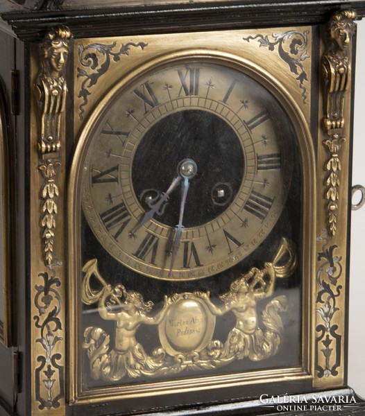 French boulle style table clock