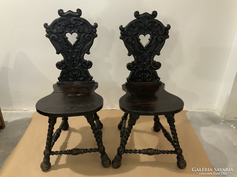 Pair of peasant chairs