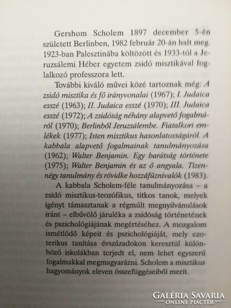 Gershom Scholem: A kabbala szimbolikája. Ritkaság!  A zsidó ezoterikus hagyomány. Gólem tanulmányok