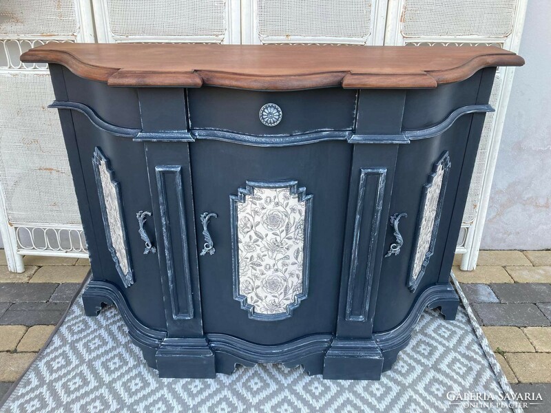 Vintage special 3-door, anthracite gray dresser, sideboard