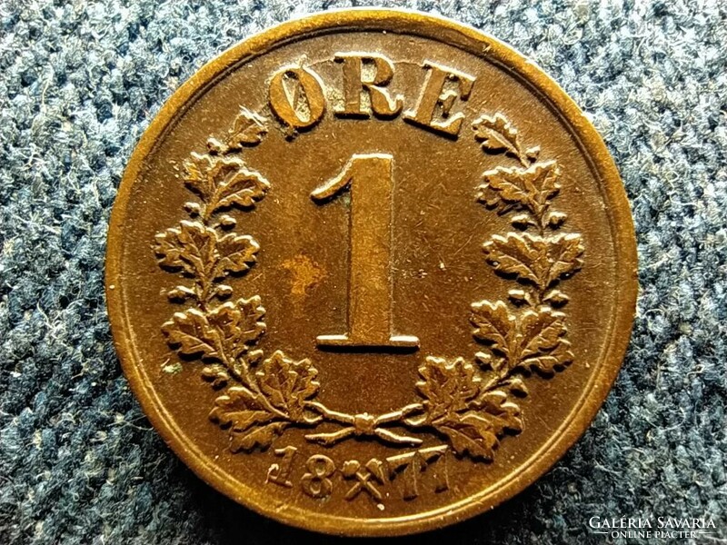 Norvégia II. Oszkár (1872-1905) 1 Öre 1877 (id58337)