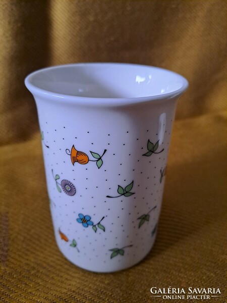 New! Zsolnay small flower and leaf pattern (herb pattern) mug, cup