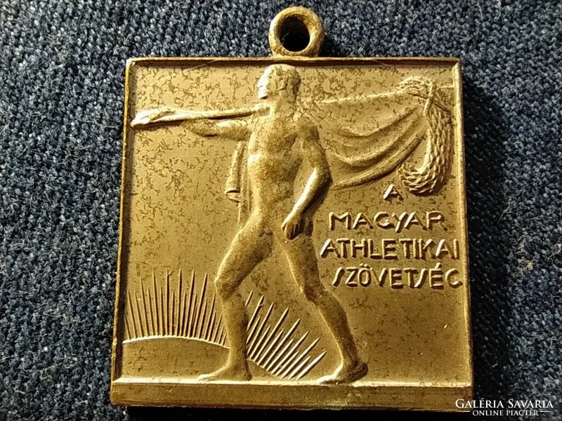 A Magyar Atlétikai Szövetség egyoldalas bronz medál (id79287)