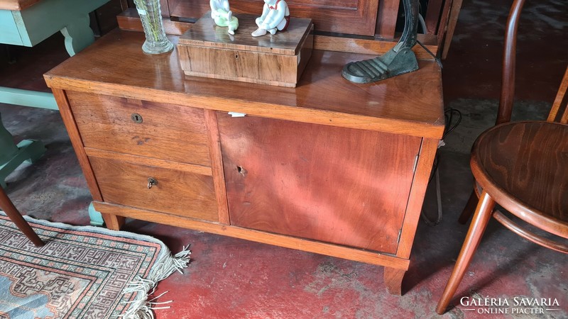 Veneer dressing table, mirror