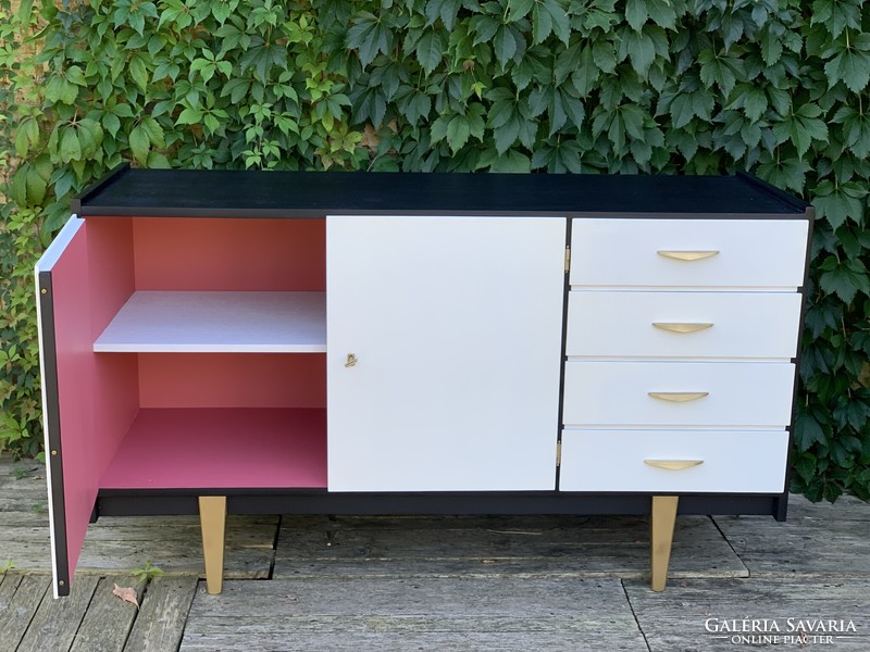 Retro 4-drawer chest of drawers