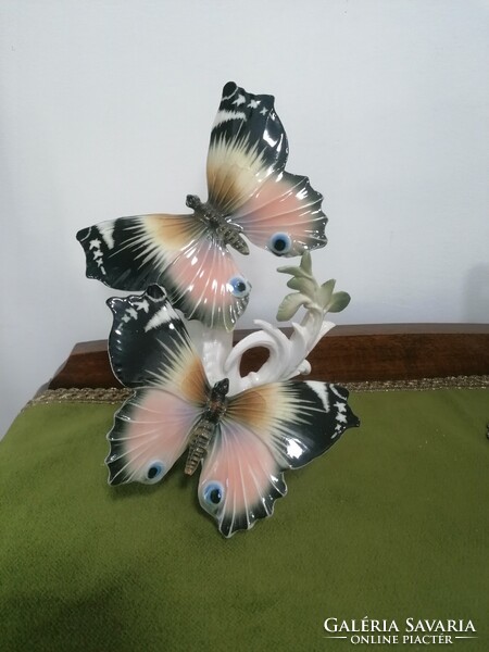 Beautiful large ens porcelain butterflies