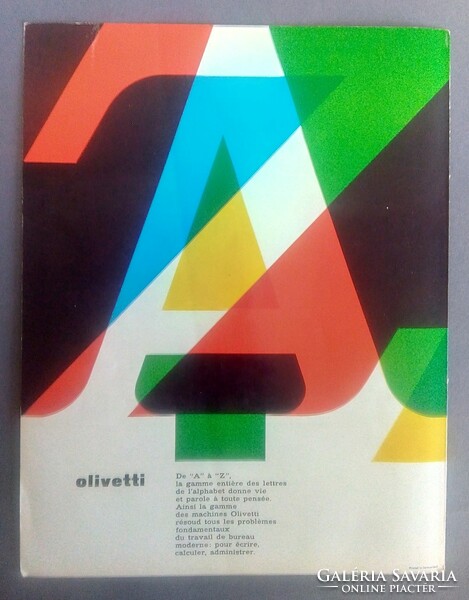 Walter Ballmer Olivetti eredeti reklám 1963 Svájc