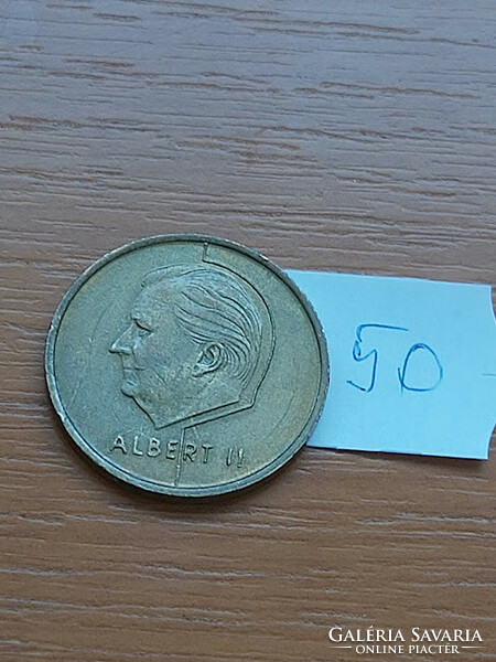 Belgium belgie 5 francs 1994 aluminum bronze, ii. King Albert 50.