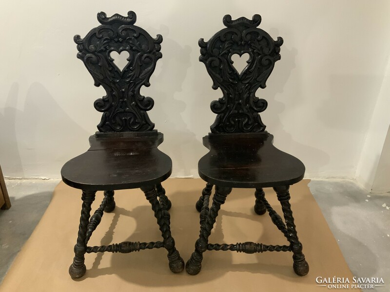 Pair of peasant chairs