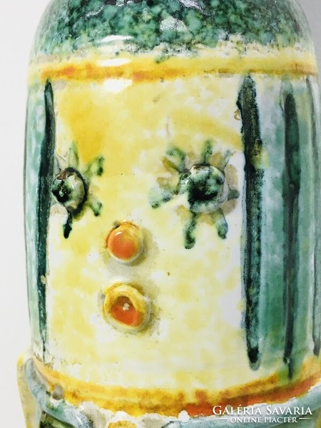 Hungarian industrial artist Erzsébet Fórizsné Sarai ceramic vase - 5090