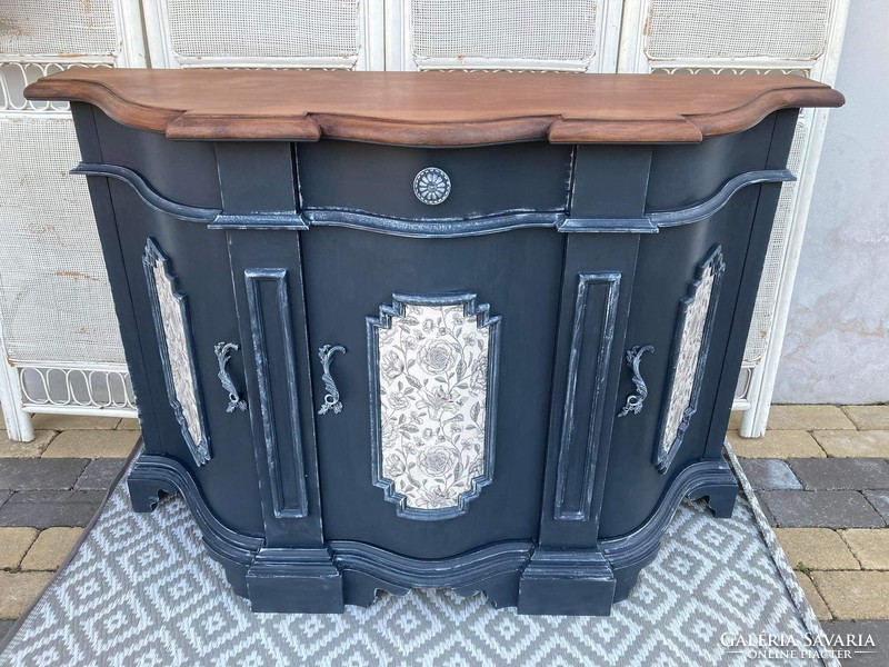 Vintage special 3-door, anthracite gray dresser, sideboard