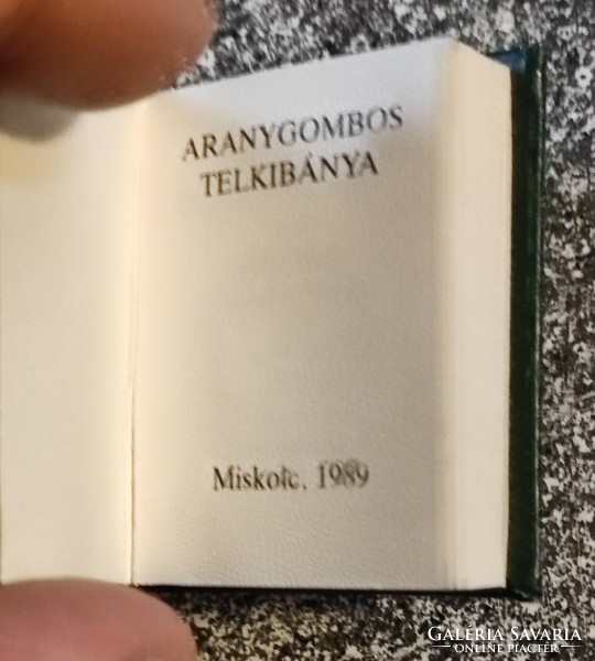 Aranygombos telkibanya (minibook) - with plaque - istván benke