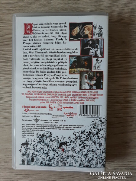 101 kiskutya, Walt Disney film (VHS)