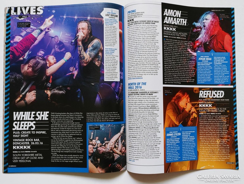 Kerrang magazin 16/4/9 Letlive Paramore Horizon Guns Roses PRVIS Clyro Deftones Used Alexandria