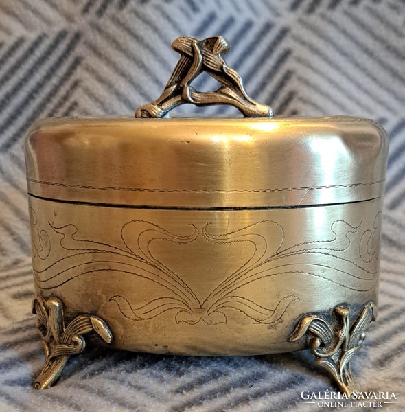 Antique silver-plated box, bonbonier 1 (m4124)