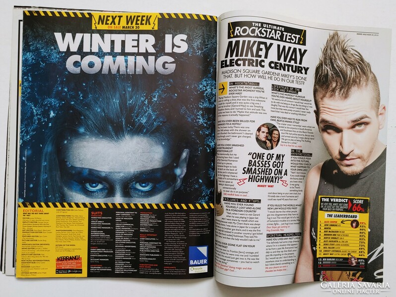 Kerrang magazin 16/3/26 Deftones Pierce Veil Brides Clyro Against Current Weezer Chemical Romance Go