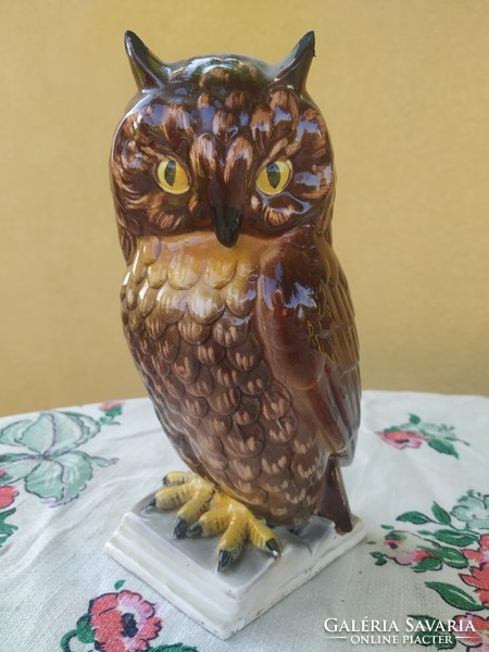 Ceramic owl figure for sale! 20 Cm