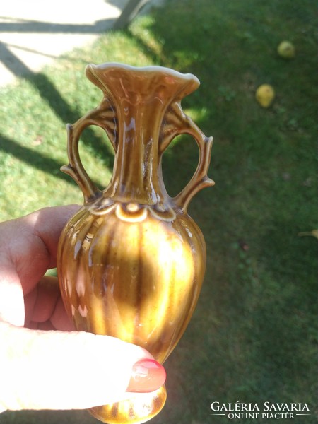 Kerámia amfóra, váza  eladó! 14 cm