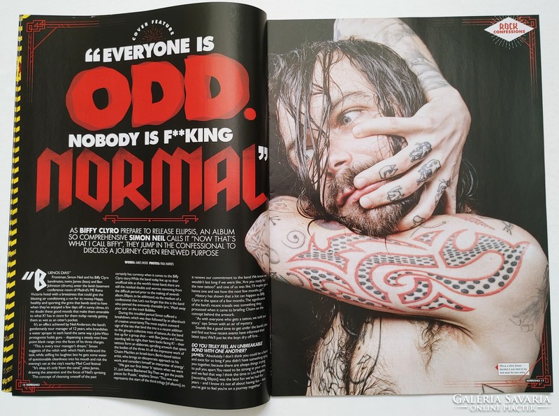 Kerrang magazin 16/7/9 Biffy Clyro Death Spells Ghost Babymetal Muse Beartooth Slipknot Borland Day