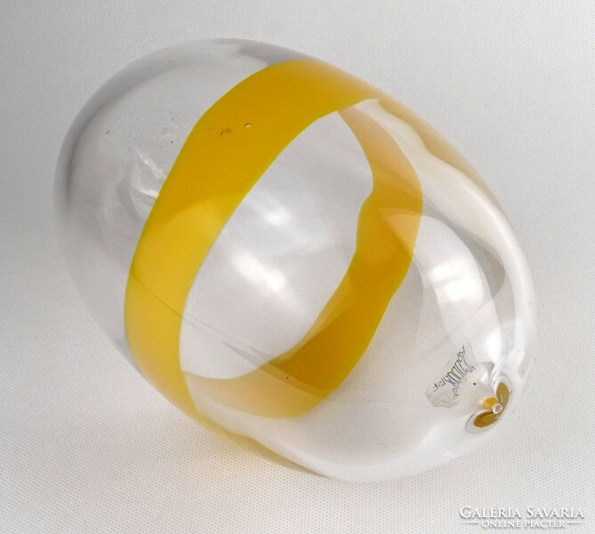 1O025 Björn Gustaf Rönnquist : Hatalmas méretű svéd design KRISMA üveg tojás 22 cm
