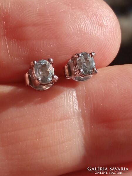 Aquamarine 925 silver earrings