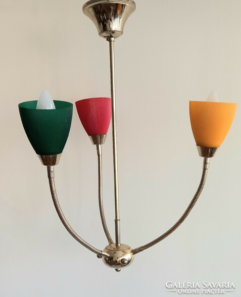 Vintage réz mennyezeti lámpa design csővázas ALKUDHATÓ
