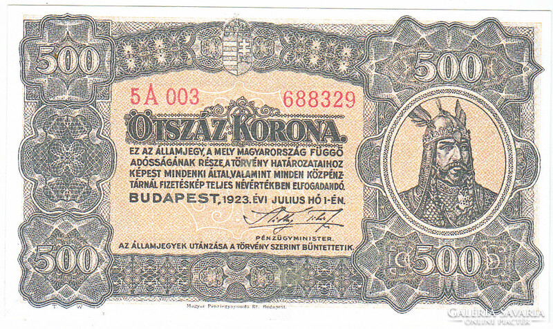 Hungary 500 crowns 1923 replica