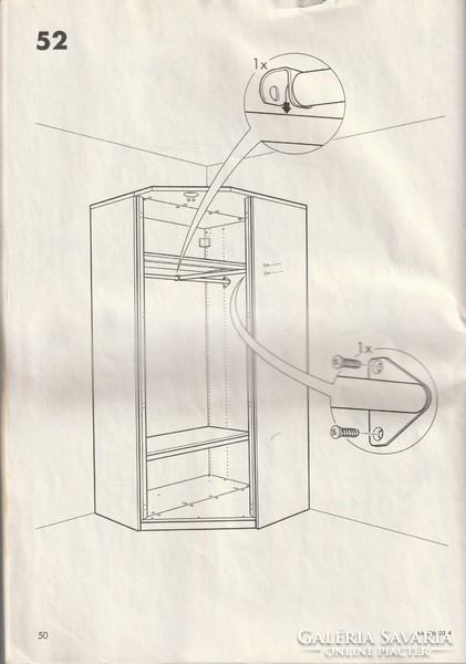Ikea Hopen sarokszekrény 118/118x60 x 237 cm