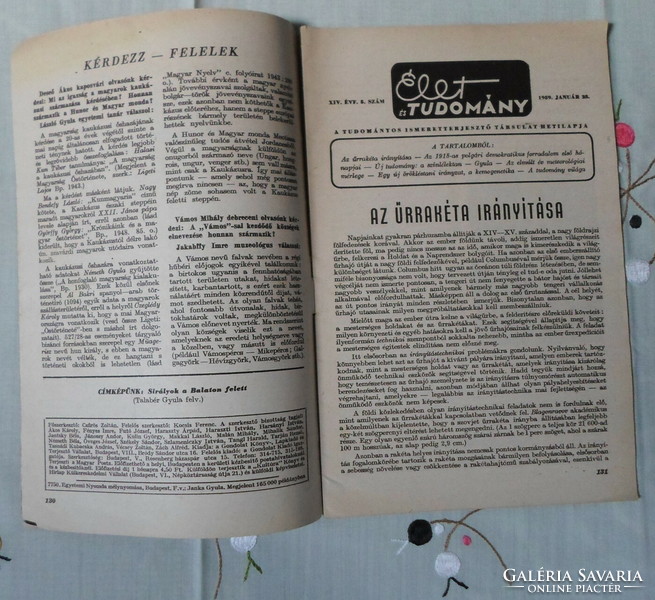 Élet és tudomány – tudományos hetilap: 1959, 1962 (régi újság születésnapra)