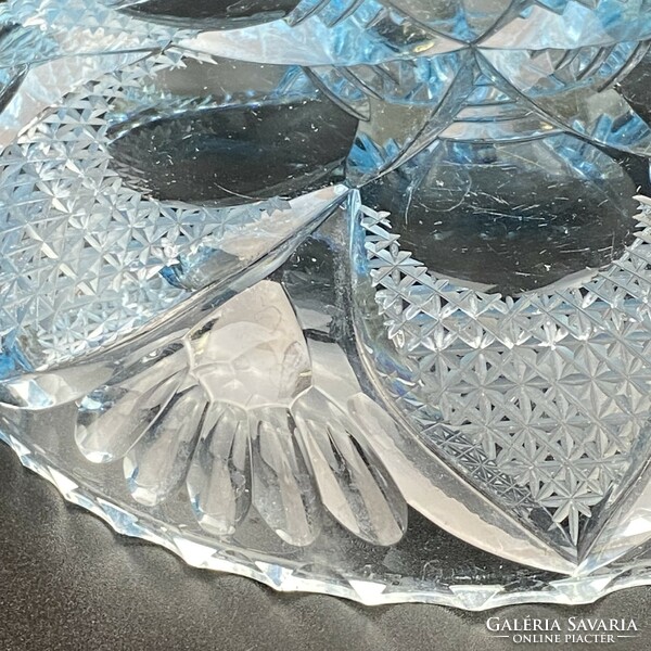 Crystal light blue bowl