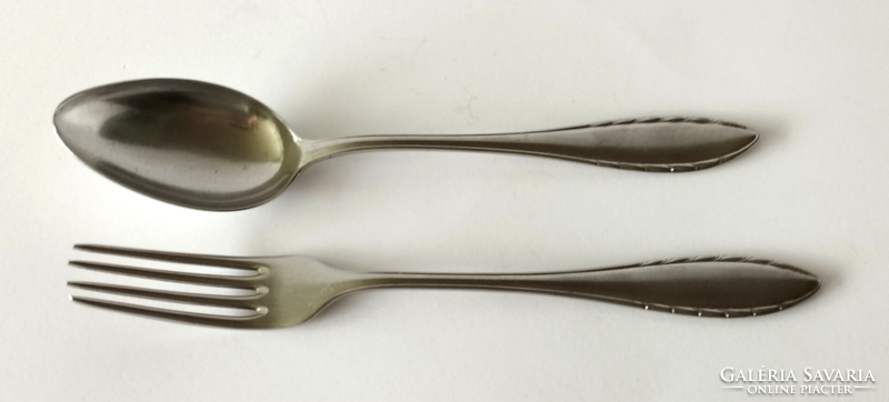 Old marked krupp brendorf alpaca spoon and fork