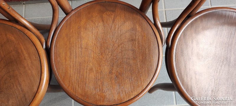 Cane thonet chairs with inlaid seating