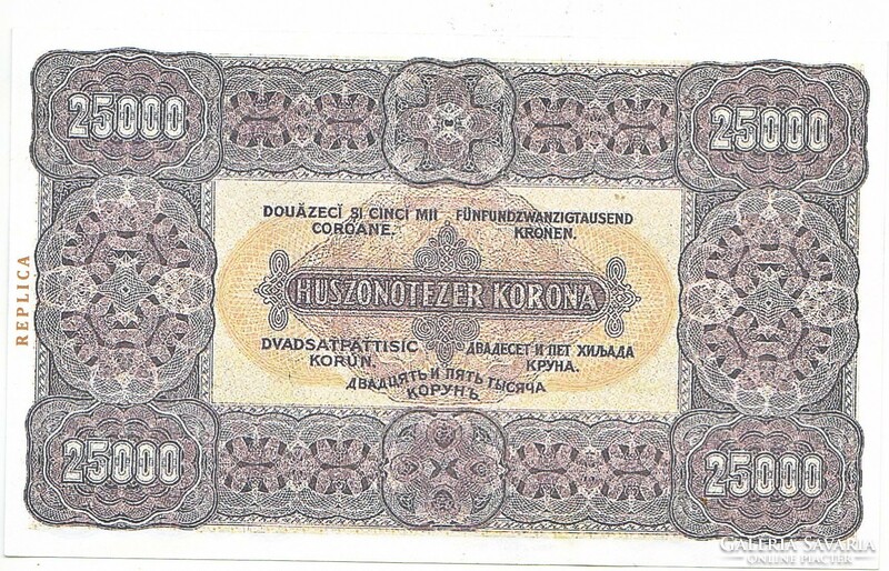 Magyarország 25000 korona 2 pengő REPLIKA 1923