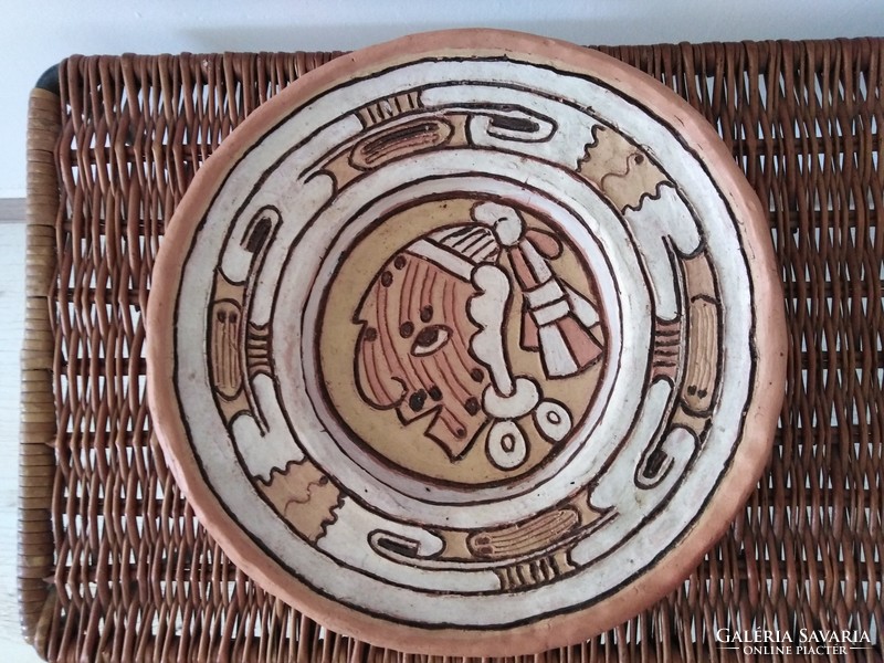 Handmade, ceramic plate, decorative object, wall decoration