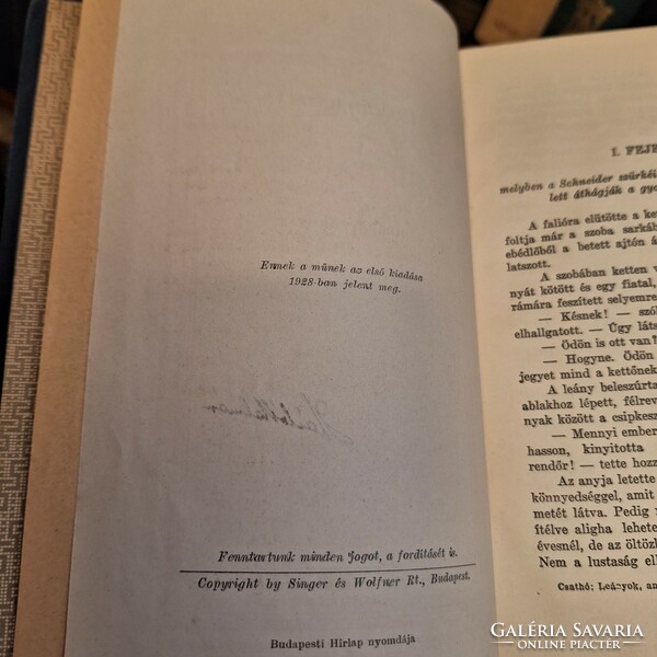 RRR!!! 1927 első kiadások a LÁNYOK-ANYÁK-NAGYANYÁK regény trilógia 2 kötetbe kötve