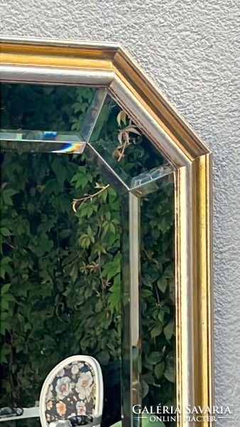 Nyolc szögletű velencei fali tükör