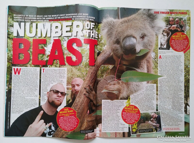 Kerrang magazine 14/3/29 you me six architects mikey way chiodos death punch deaf havana used 5sos