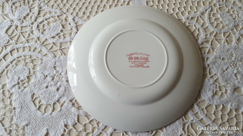 English Staffordshire grindley earthenware cake plate 6 pcs.