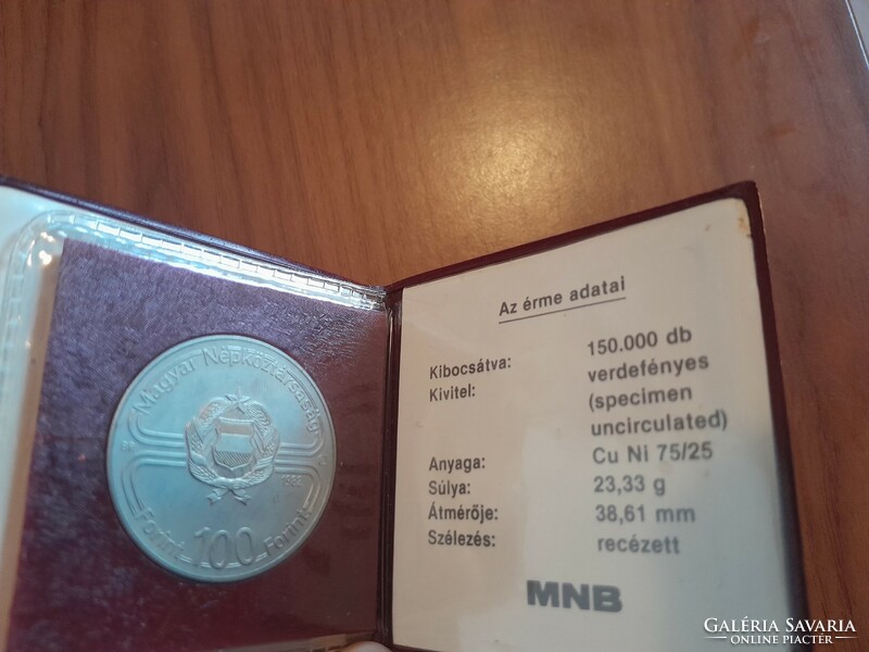 Labdarúgó VB 100 Forint 1982 BU díszcsomagolt