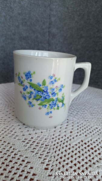 Antique jp-marked forget-me-not cup in good condition, height: 9.5 cm, opening diameter: 7.5 cm