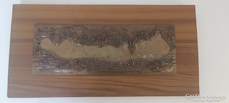 R Kiss Lenke Balaton bronz falidîsz falikèp dekoráció