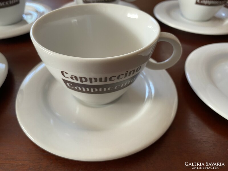 Zsolnay - cappuccino cups 6 x 1.7 dl and 6 small plates