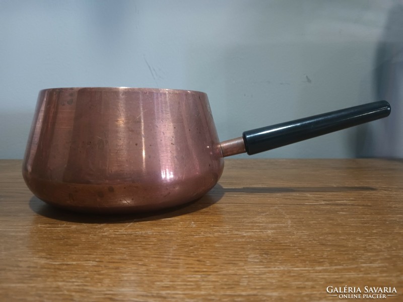 Vintage copper pot with vinyl handle. Sigg switzerland. Negotiable!