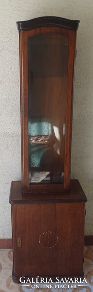 Antique pediment art deco art nouveau. Clock box. Presentation, statue holder