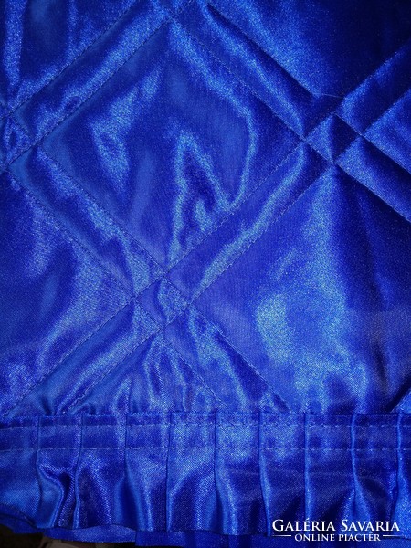 Royal blue satin half cushion cover/decorative cushion cover