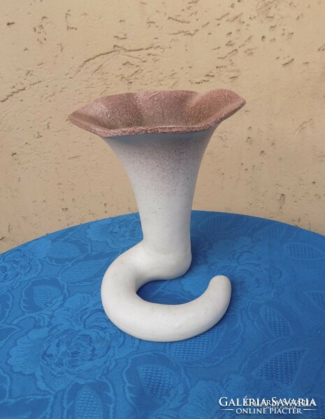 Iparművész kerámia váza 19 cm (p)