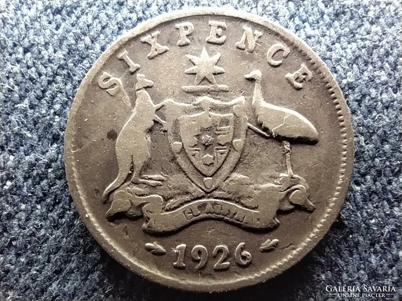 Australia v. George .925 Silver 6 pence 1926 (id64461)