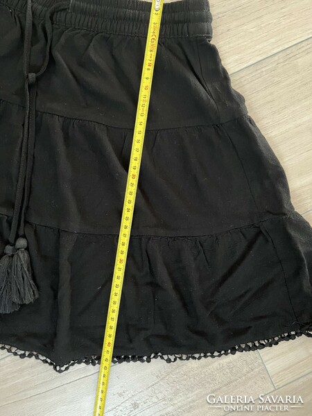 Terranova black mini skirt with elastic waist -m