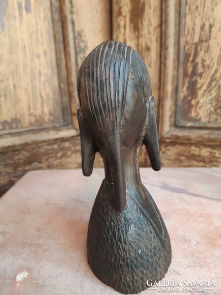 African ebony statue bust